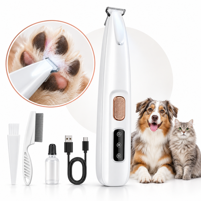 Ultimate Waterproof Dog Paw Trimmer with LED Light