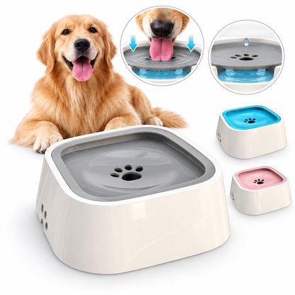 Dog Drinking Water Bowl with Floating Design - Non-Wetting, Non-Skid, Large Capacity