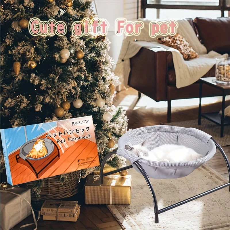 Elevate Your Cat's Comfort with Our Breathable Cooling Cat Bed Hammock - Perfect for Relaxation and Play!