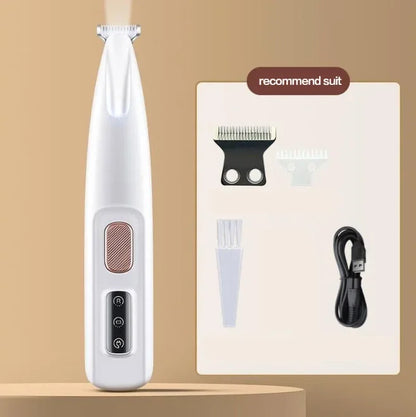 Ultimate Waterproof Dog Paw Trimmer with LED Light - Rechargeable Pet Clippers for Precision Grooming