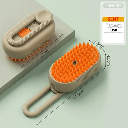 Revolutionary Dog & Cat Steam Brush - Effortless Grooming for Short-Haired Pets!