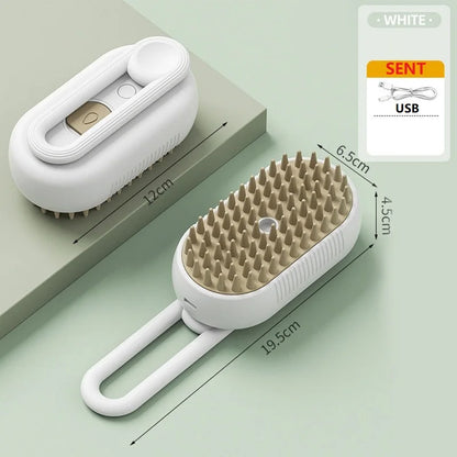 Revolutionary Dog & Cat Steam Brush - Effortless Grooming for Short-Haired Pets!
