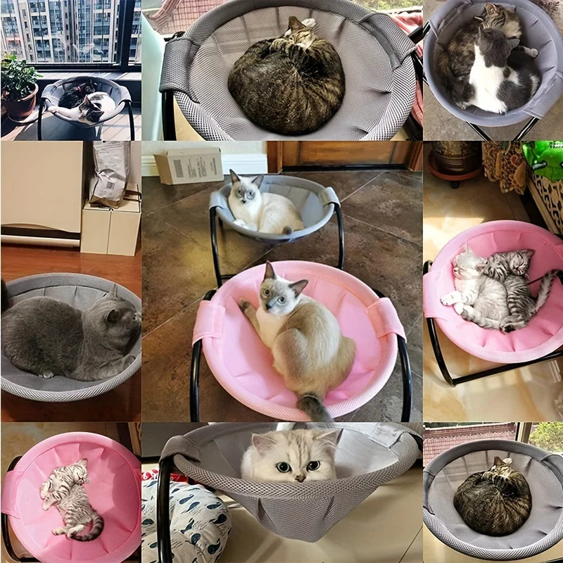 Elevate Your Cat's Comfort with Our Breathable Cooling Cat Bed Hammock - Perfect for Relaxation and Play!