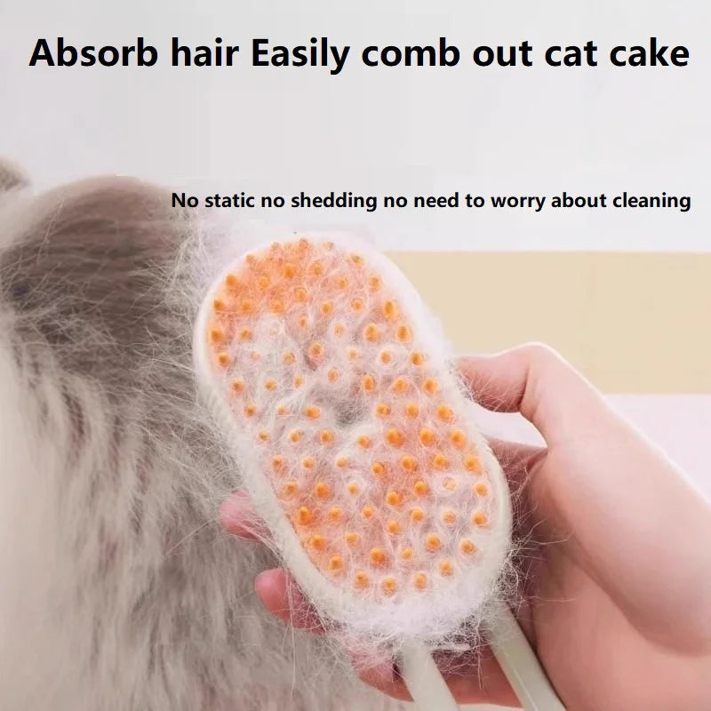 Revolutionary Dog & Cat Steam Brush - Effortless Grooming for Short-Haired Pets!