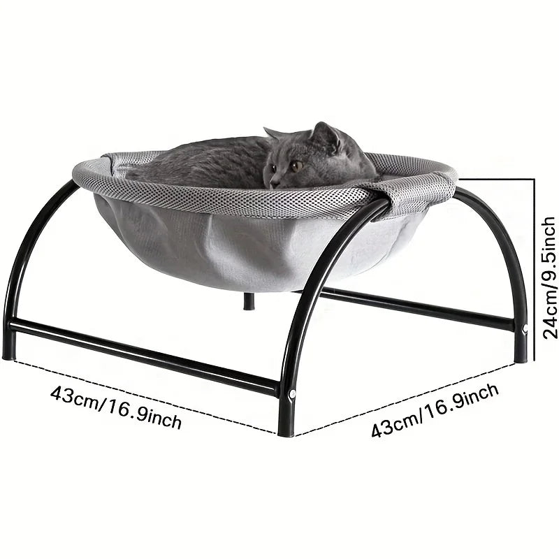 Elevate Your Cat's Comfort with Our Breathable Cooling Cat Bed Hammock - Perfect for Relaxation and Play!