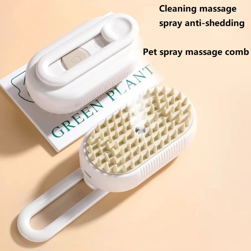 Revolutionary Dog & Cat Steam Brush - Effortless Grooming for Short-Haired Pets!