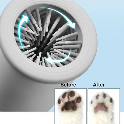 Revolutionary Portable Dog Paw Washer - Automatic Electric Cleaner for Small to Medium Dogs and Cats with USB Rechargeable Design